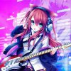 Anime Girl With Electric Guitar Diamond Paintings