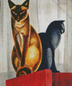 Art Deco Cats Diamond Paintings