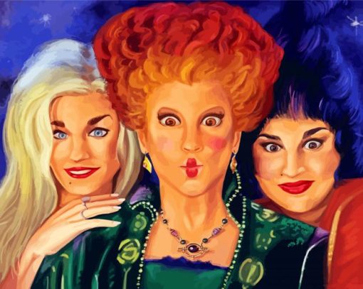 Close Up Sanderson Sisters Diamond Paintings