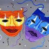 Comedy And Tragedy Masks Diamond Paintings