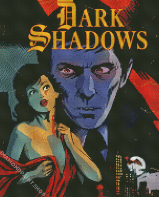 Dark Shadows Vintage Poster Diamond Paintings