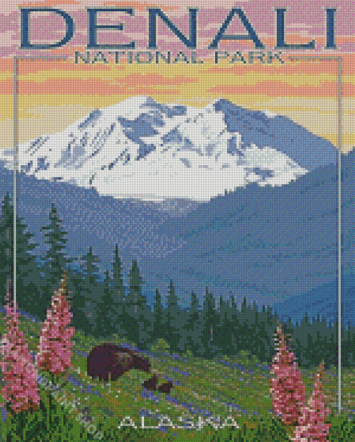 Denali Landscape Poster Diamond Paintings