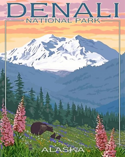 Denali Landscape Poster Diamond Paintings