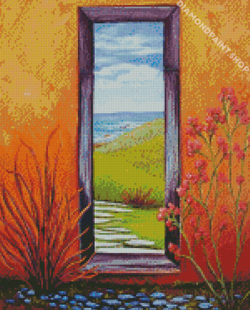 Door To Beach Diamond Paintings