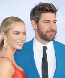 Emily Blunt With Her Husband Diamond Paintings