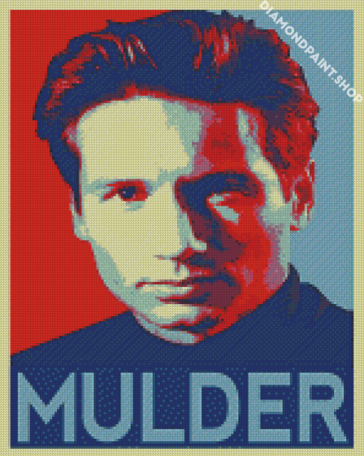 Fox Mulder Poster Diamond Paintings