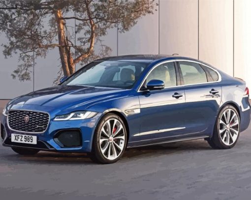 Jaguar Xf Car Diamond Paintings