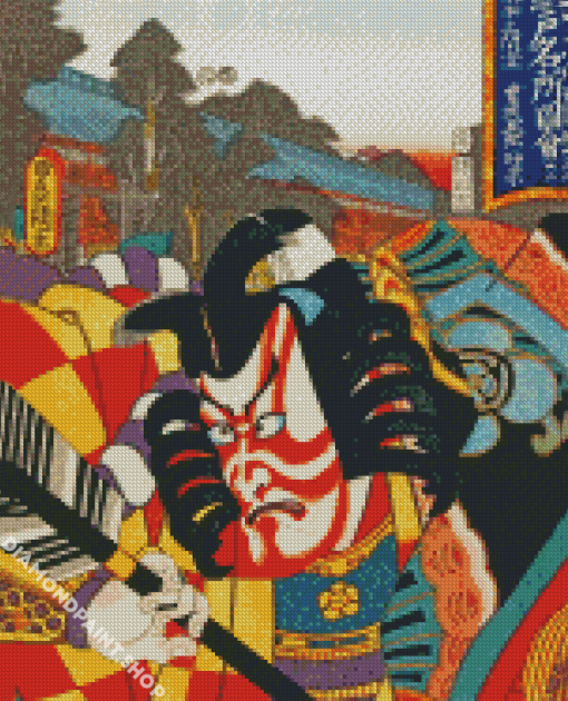 Japanese Kabuki Hut Diamond Paintings