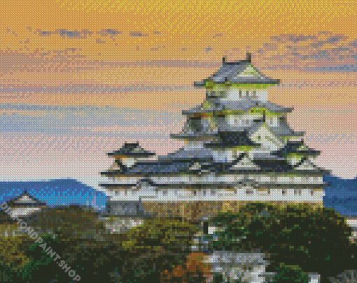 Japanese Scene Buildings Diamond Paintings