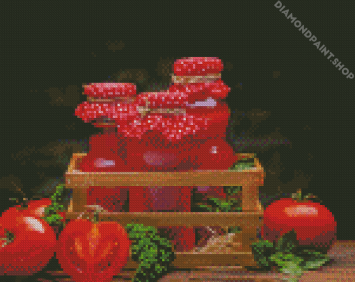 Ketchup Bottles Diamond Paintings