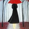 Lady With Umbrella Diamond Paintings