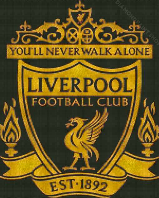 Liverpool Fc Crest Logo Diamond Paintings