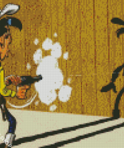 Lucky Luke Character Diamond Paintings