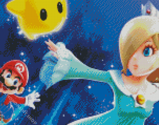 Mario Galaxy Rosalina Diamond Paintings