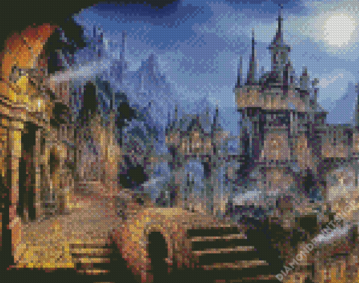 Fantasy Medieval Town Diamond Paintings