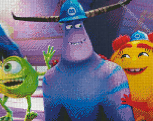 Monsters University Cartoon Diamond Paintings