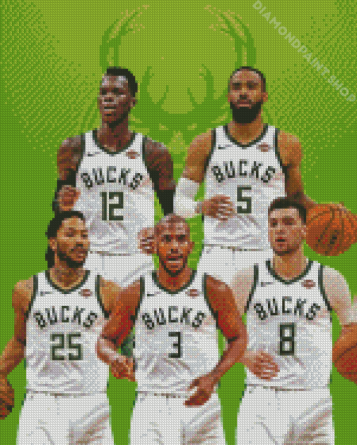 Milwaukee Bucks Players Diamond Paintings