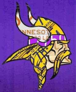 Minnesota Vikings Logo Art Diamond Paintings