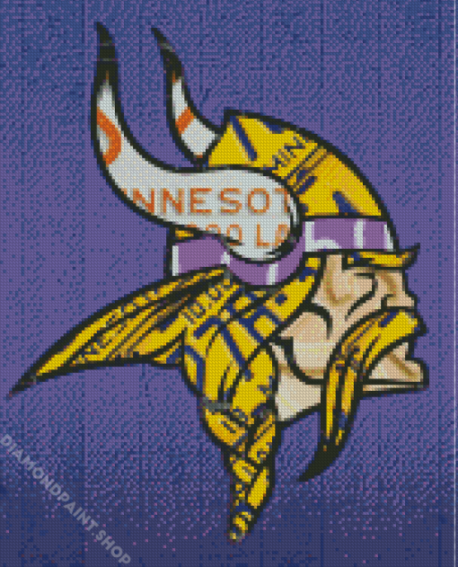 Minnesota Vikings Logo Art Diamond Paintings