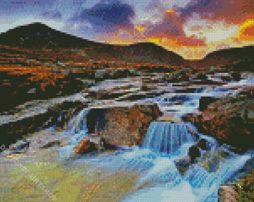 Mourne Waterfalls Diamond Paintings