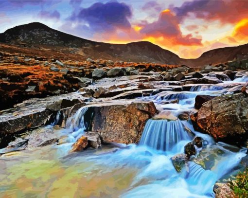 Mourne Waterfalls Diamond Paintings