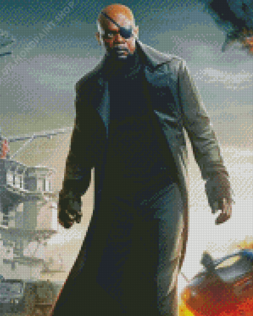 Nick Fury Superhero Diamond Paintings