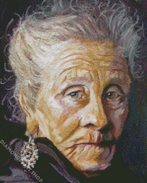 Vintage Old Lady Diamond Paintings