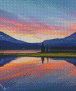 Oregon Mountains Diamond Paintings