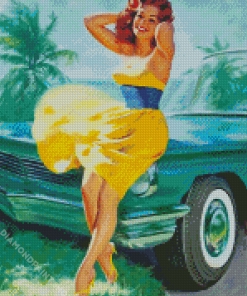 Pin Up Girl Stylish Diamond Paintings