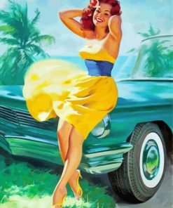 Pin Up Girl Stylish Diamond Paintings