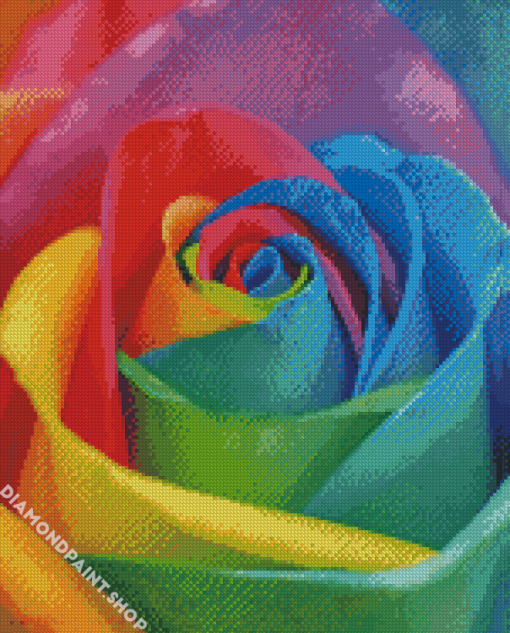 Rainbow Rose Diamond Paintings