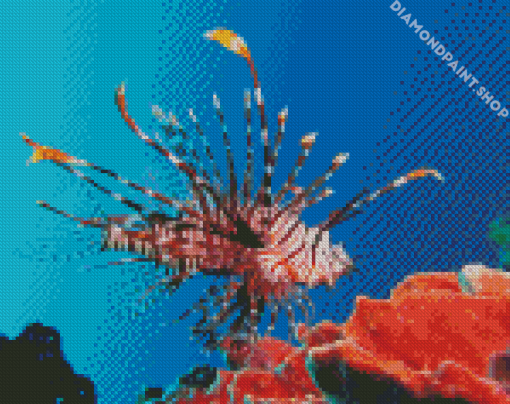 Red Lionfish Diamond Paintings