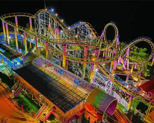 Roller Coster Diamond Paintings