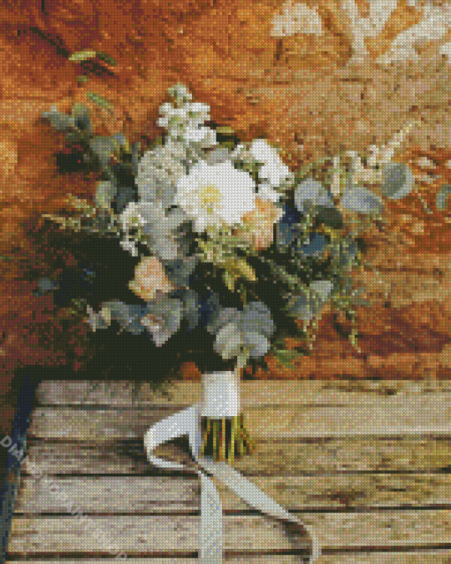 Rustic Flowers Bouquet Diamond Paintings