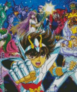 Saint Seiya Characters Diamond Paintings