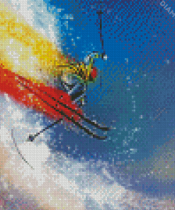 Artistic Ski Jump Diamond Paintings