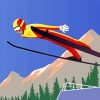 Ski Jump Art Diamond Paintings