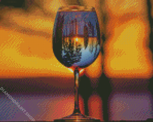 Sunset Through Glass Water Diamond Paintings