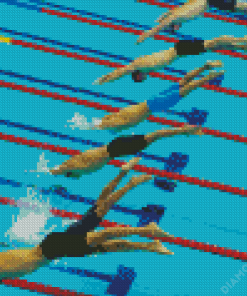 Swimming Competition Diamond Paintings