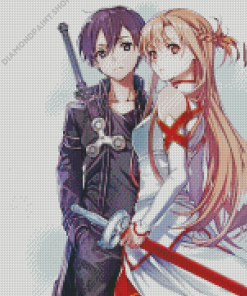 Sword Art Online Couple Diamond Paintings