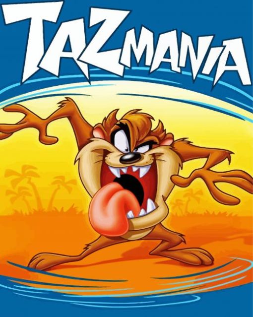 Taz Mania Poster Diamond Paintings