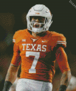 Texas Football Player Diamond Paintings