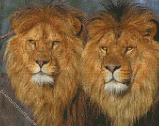 The Two Lions Diamond Paintings