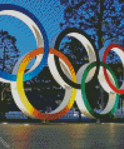 Tokyo Olymic Rings Diamond Paintings