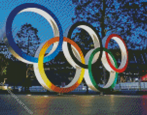 Tokyo Olymic Rings Diamond Paintings