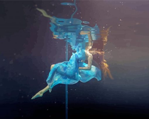 Underwater Pole Dancer Diamond Paintings