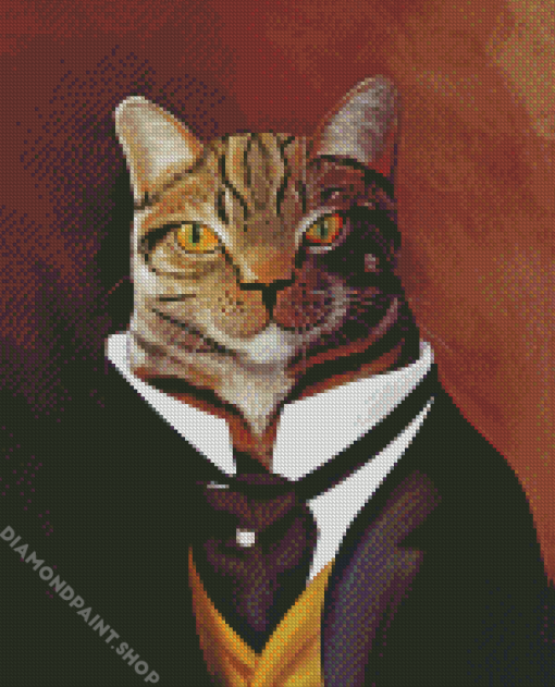 Victorian Cat Diamond Paintings