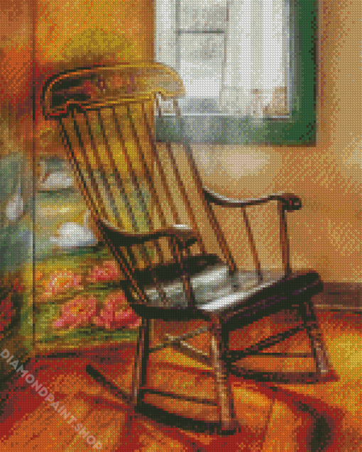 Vintage Rocking Chair Diamond Paintings