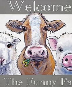 Cute Cattles Diamond Paintings