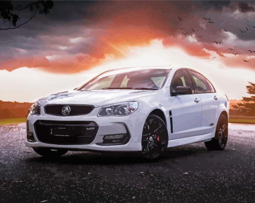 White Holden Commodore Diamond Paintings